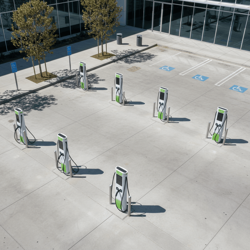 EV charging infrastructure installation