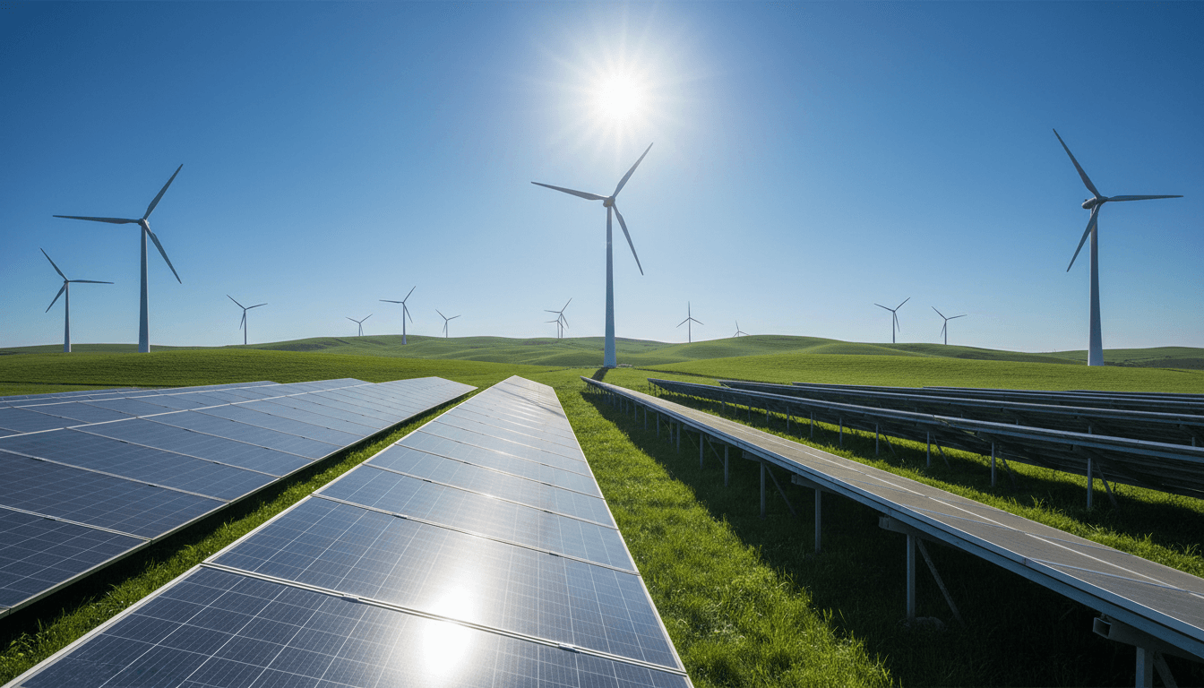 Renewable energy sources powering hydrogen production